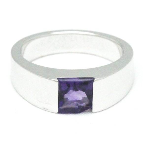 Cartier | Jewelry | Cartier Tank Ring White Gold 8k Fashion Amethyst ...